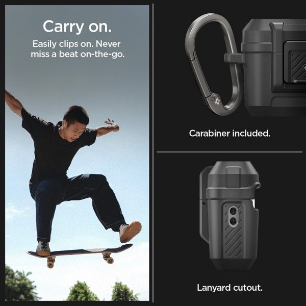 Spigen AirPods Pro 2 Skal Lock Fit Matte Black