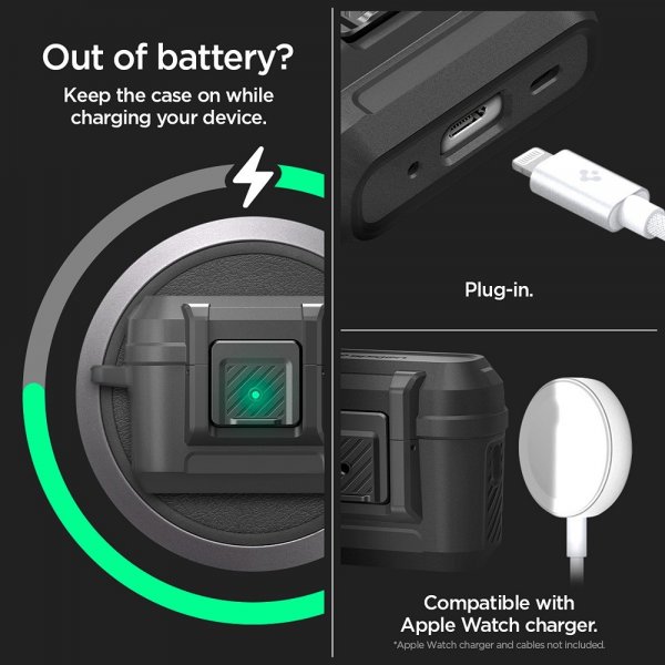 Spigen AirPods Pro 2 Skal Lock Fit Matte Black
