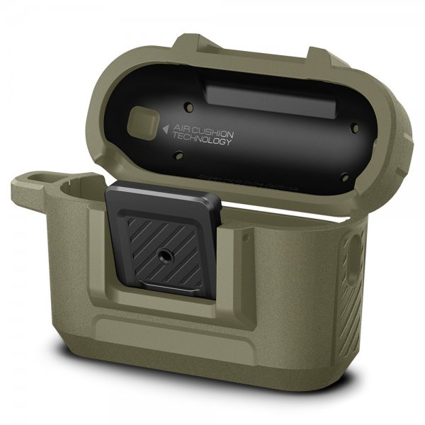 Spigen AirPods Pro 2 Skal Lock Fit Vintage Khaki