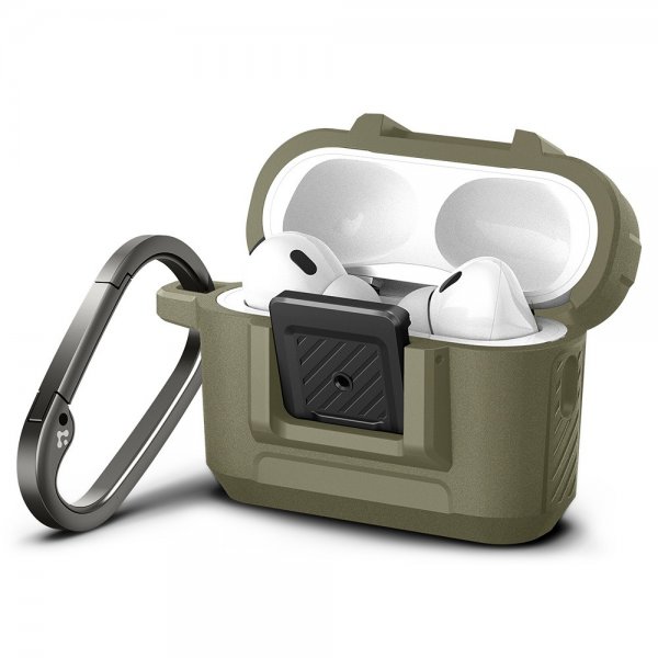 Spigen AirPods Pro 2 Skal Lock Fit Vintage Khaki