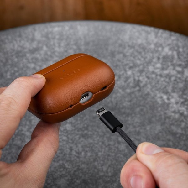 Fixed AirPods Pro 2 Skal PodsLeather MagSafe Brun