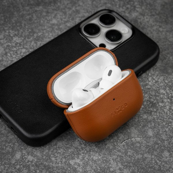 Fixed AirPods Pro 2 Skal PodsLeather MagSafe Brun