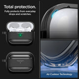 Spigen AirPods Pro 2 Skal Rugged Armor Matte Black