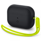 Spigen AirPods Pro 2 Skal Silicone Fit + Strap Svart