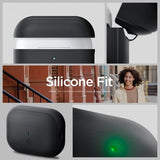 Spigen AirPods Pro 2 Skal Silicone Fit + Strap Svart