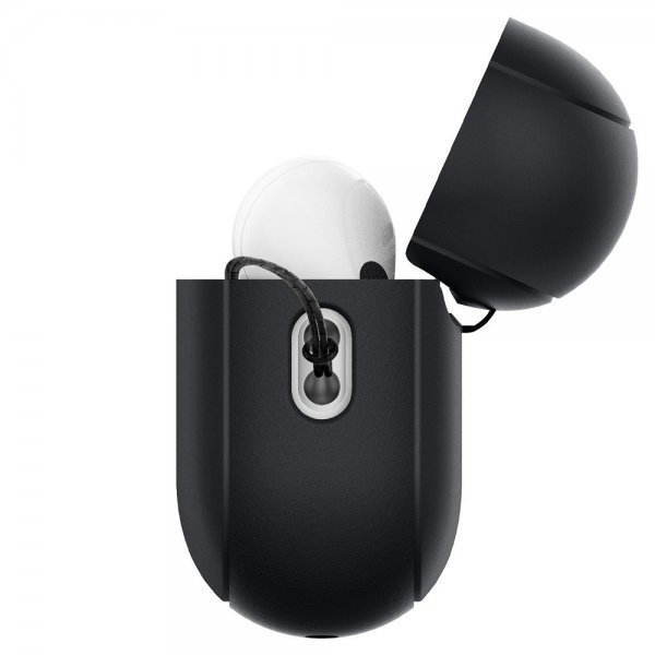 Spigen AirPods Pro 2 Skal Silicone Fit + Strap Svart