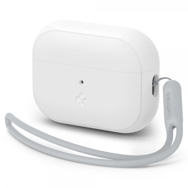 Spigen AirPods Pro 2 Skal Silicone Fit + Strap Vit
