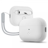 Spigen AirPods Pro 2 Skal Silicone Fit + Strap Vit