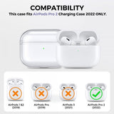 Ahastyle AirPods Pro 2 Skal Transparent