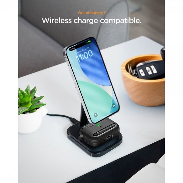 Spigen AirPods Pro 3 Skal Rugged Armor Matte Black