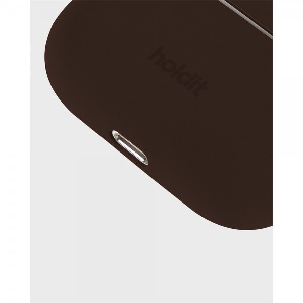 holdit AirPods Pro/AirPods Pro 2 Skal Silikon Chocolate
