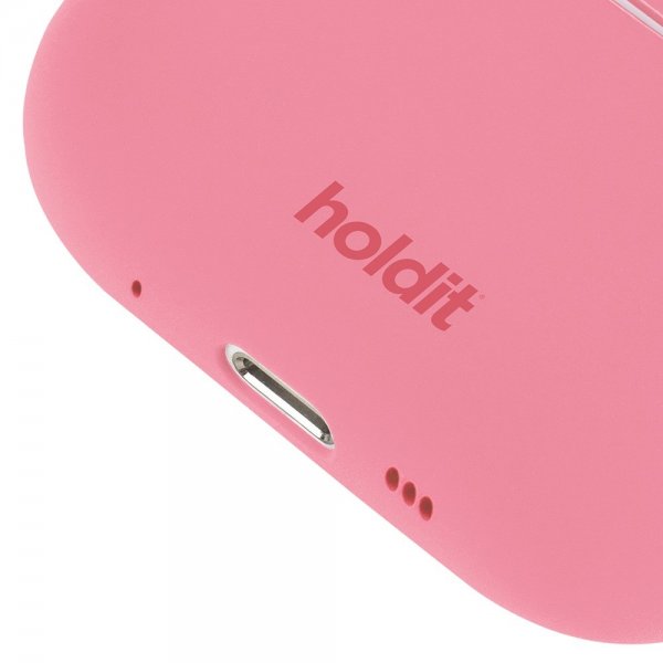 holdit AirPods Pro/AirPods Pro 2 Skal Silikon Rouge Pink