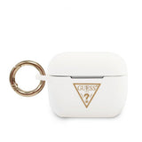 Guess AirPods Pro Skal Gold Triangle Vit