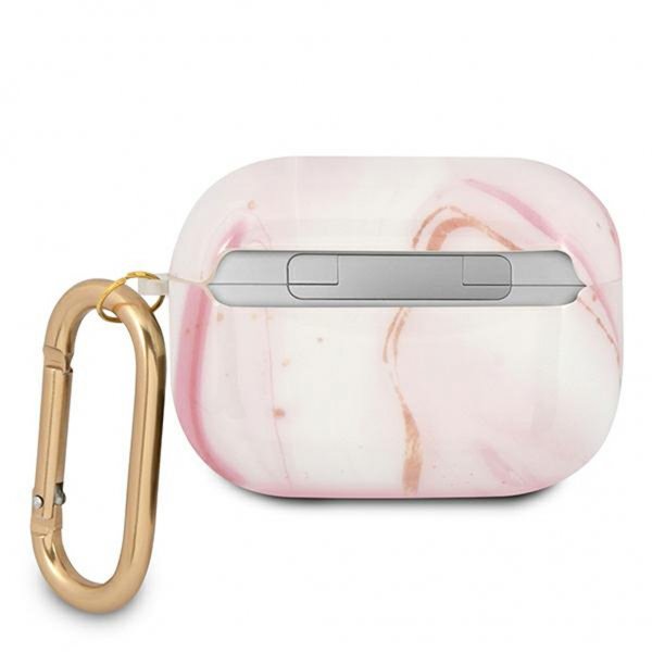 Guess AirPods Pro Skal Shiny Marble Rosa