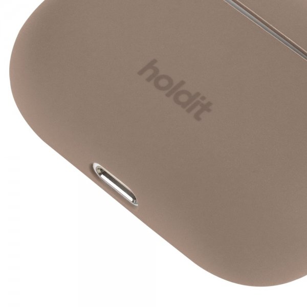holdit AirPods Pro/AirPods Pro 2 Skal Silikon Mocha Brown