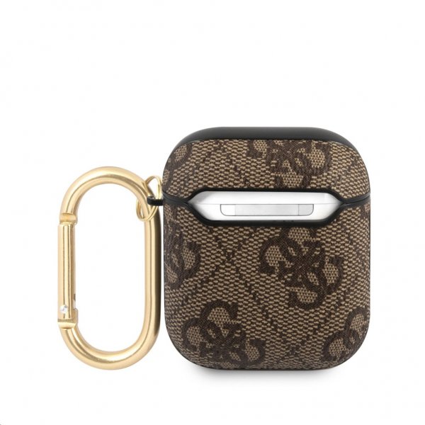 Guess AirPods (1/2) Skal 4G Script Brun