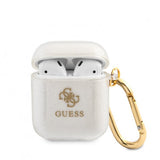 Guess AirPods (1/2) Skal Glitter Case Transparent