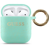 Guess AirPods (1/2) Skal Glitter Grön