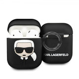Karl Lagerfeld AirPods (1/2) Skal Iconic Cover Svart