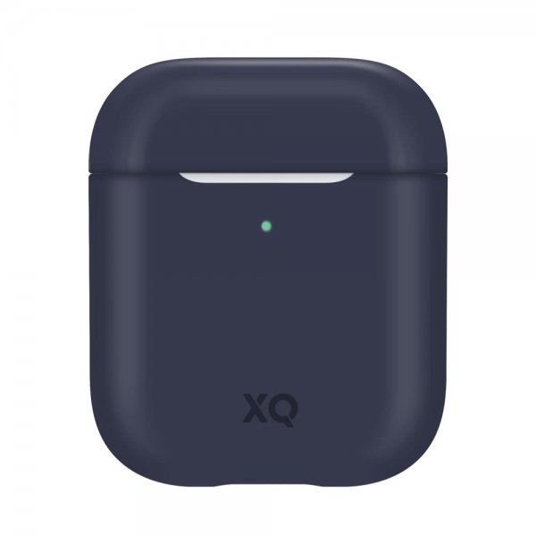 Xqisit AirPods (1/2) Skal Silicone Case Blå