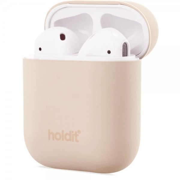 holdit AirPods (1/2) Skal Silikon Beige