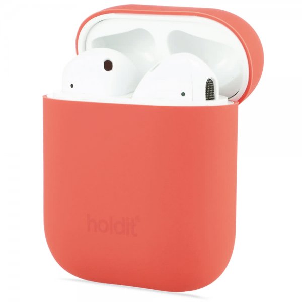 holdit AirPods (1/2) Skal Silikon Nygård Coral