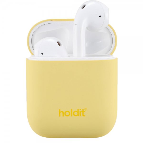 holdit AirPods (1/2) Skal Silikon Nygård Gul
