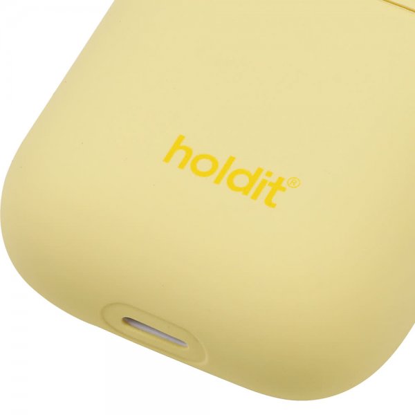 holdit AirPods (1/2) Skal Silikon Nygård Gul