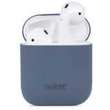 holdit AirPods (1/2) Skal Silikon Pacific Blue