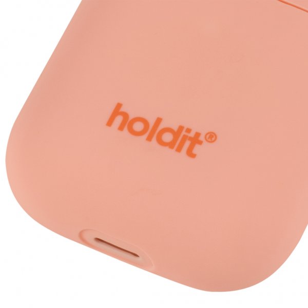 holdit AirPods (1/2) Skal Silikon Pink Peach