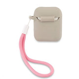 Guess AirPods (1/2) Skal Vintage Silicone Grå