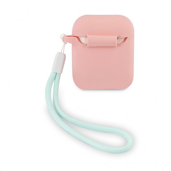 Guess AirPods (1/2) Skal Vintage Silicone Rosa