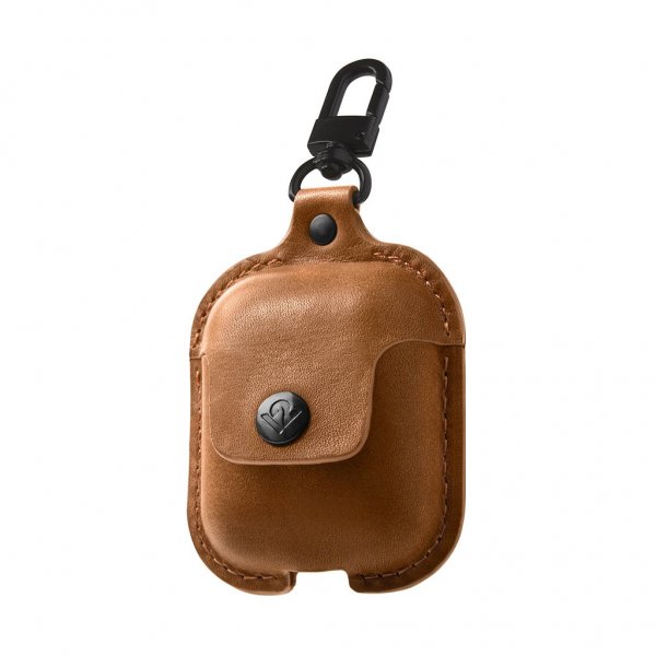 Twelve South AirSnap AirPods (1/2) Skal Äkta Läder Brun