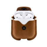 Twelve South AirSnap AirPods (1/2) Skal Äkta Läder Brun