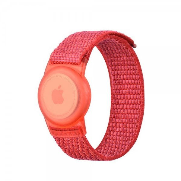 Mobile Origin AirTag Armband Nylon Röd