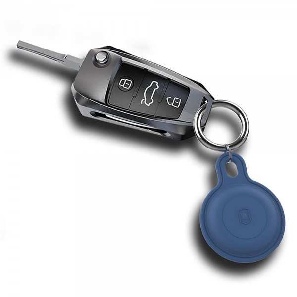 Mobile Origin AirTag Hållare Keychain Outdoor Blå