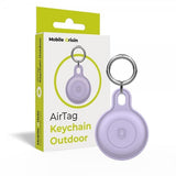 Mobile Origin AirTag Hållare Keychain Outdoor Lila