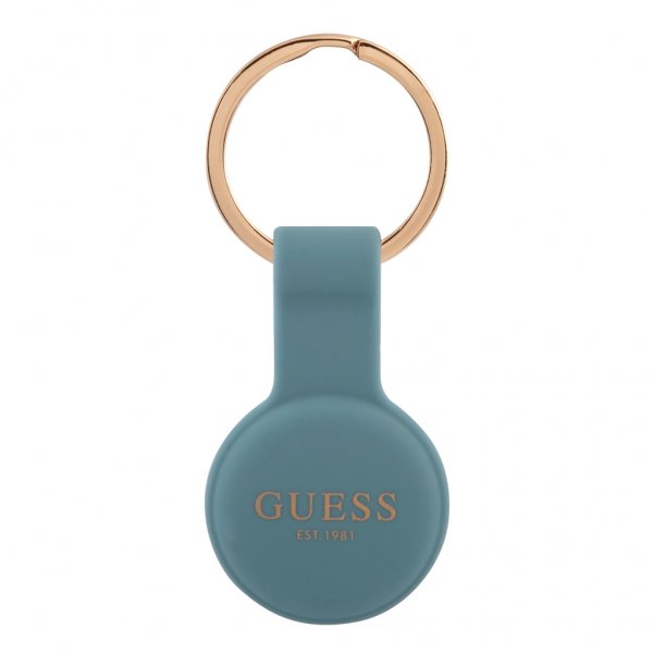 Guess AirTag Hållare med Logo Blå