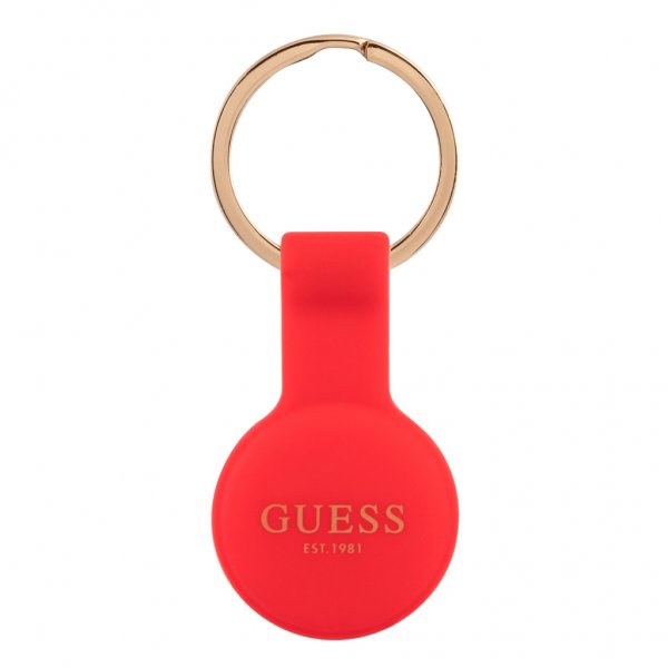 Guess AirTag Hållare med Logo Röd