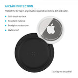 Fixed AirTag Hållare Silky Sticker 2-pack Svart