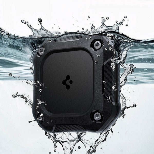 Spigen AirTag Hållare Tough Armor IP 4-pack Svart