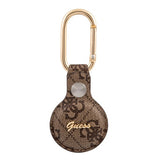 Guess AirTag Hållare Vintage Script Brun