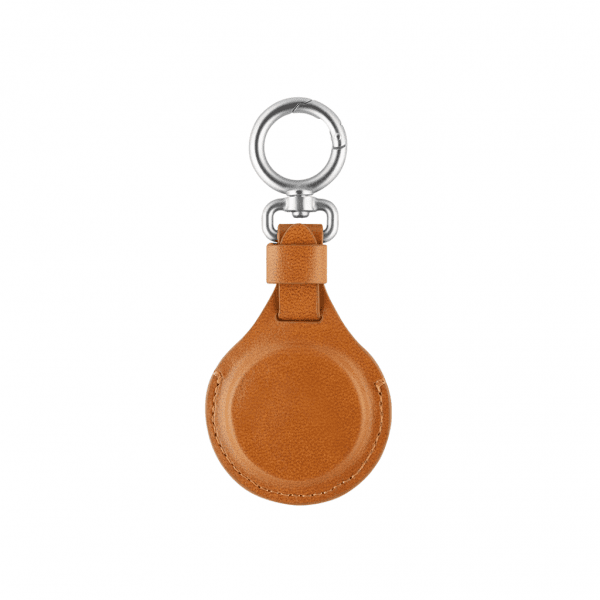 Moshi AirTag Hållare PU-Läder Brun