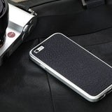 Just Mobile iPhone 6/6s Skal AluFrame Leather Svart Silver