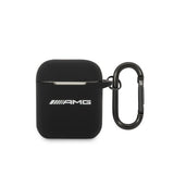 AMG AirPods 1/2 Skal Liquid Silicone Svart