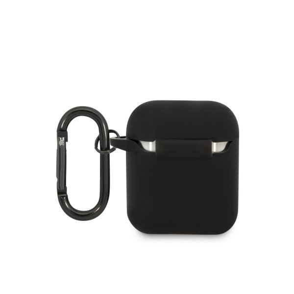 AMG AirPods 1/2 Skal Liquid Silicone Svart
