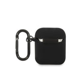 AMG AirPods 1/2 Skal Liquid Silicone Svart