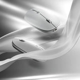 ALOGIC Trådlös Mus Echelon Bluetooth USB-C laddningsbar 4 knappar Vit