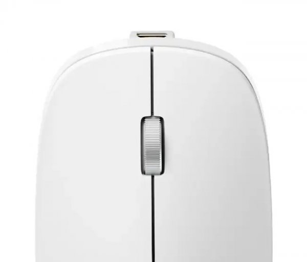 ALOGIC Trådlös Mus Echelon Bluetooth USB-C laddningsbar 4 knappar Vit
