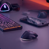 ALOGIC Trådlös Mus Apex Bluetooth USB-C Uppladdningsbar 7 knappar Svart